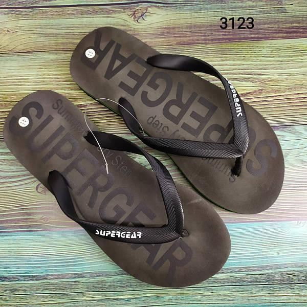 Чоловічі в'єтнамки шльопанці в палець Super Gear Чорний М0990-6 Одеса - фото 1