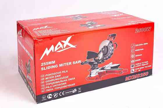 Торцева пила MAX MXMS250, дискова, 2500 Вт, гарантія 12 міс, Чехія Львів