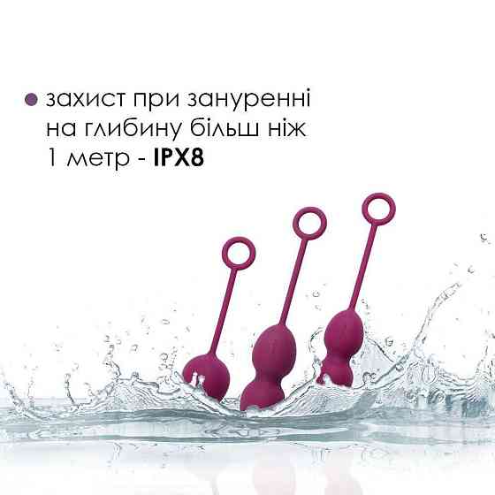 Набір вагінальних кульок зі зміщеним центром ваги Svakom Nova Violet Sex Aura Київ