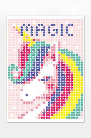 Картина за номерами стікерами в тубусі "Єдиноріг", 33х48 см Вінниця