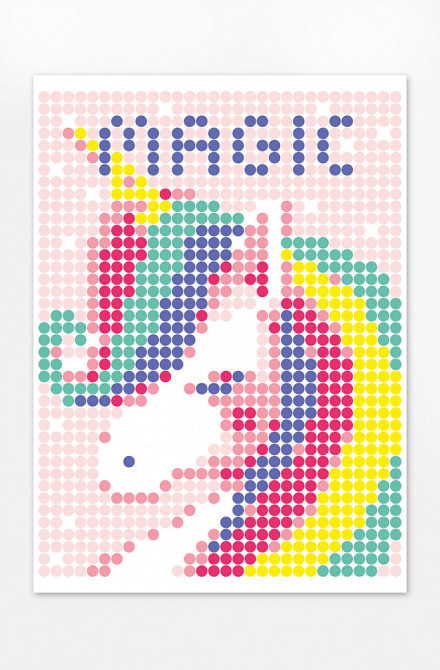 Картина за номерами стікерами в тубусі "Єдиноріг", 33х48 см Вінниця - фото 2