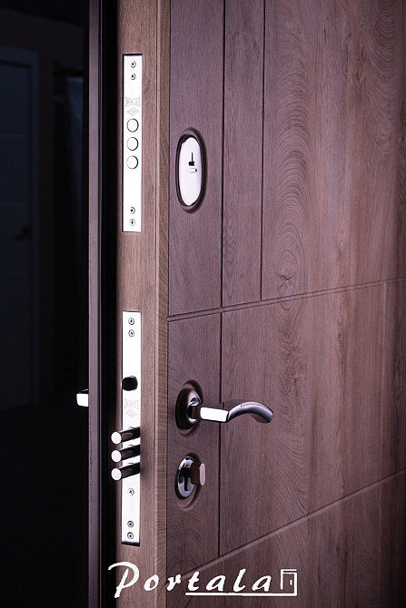 Двері вуличні, МДФ-фарбування по RAL,серія ТРІО, модель Неаполь-2 850 Київ - фото 3