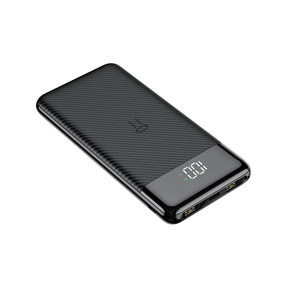 Павербанк 10000 mAh VEGER VG-W1087 быстрая зарядка черный power bank повербанк Одесса - изображение 4