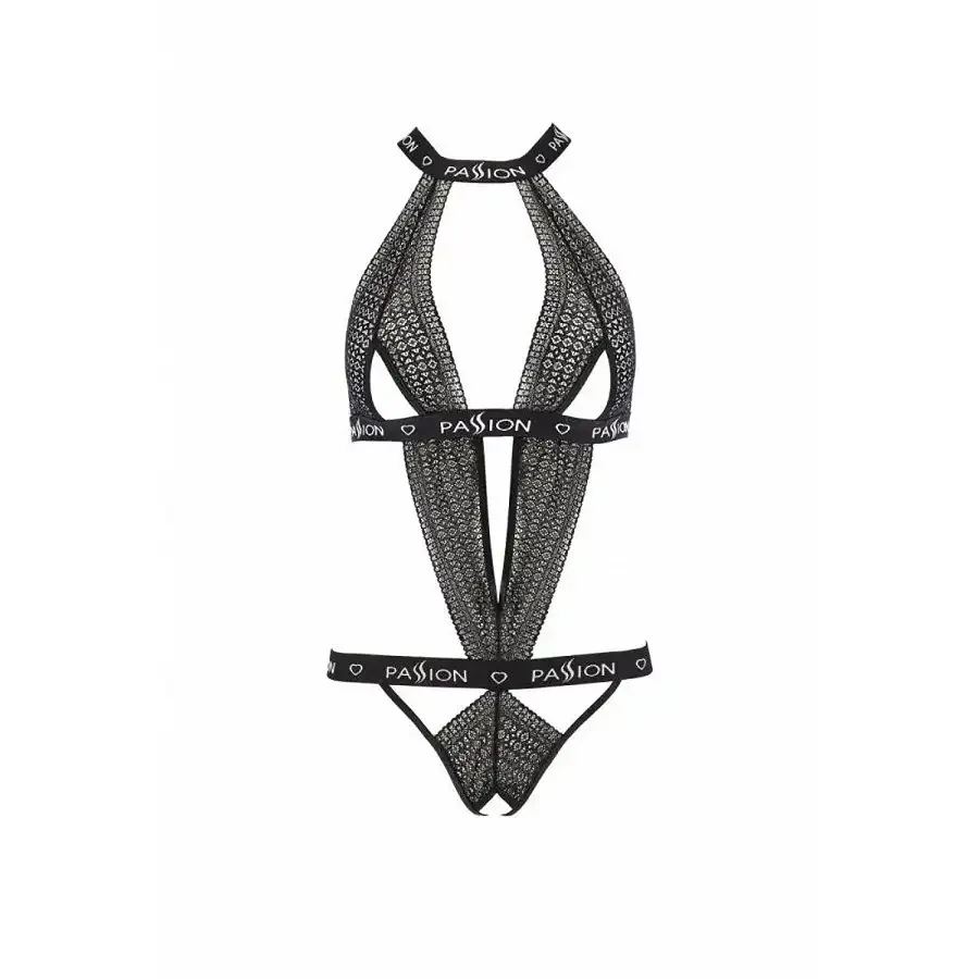 Напівпрозоре боді з вирізами Passion Exclusive Mirajane Body black S/M, black Львов - изображение 5