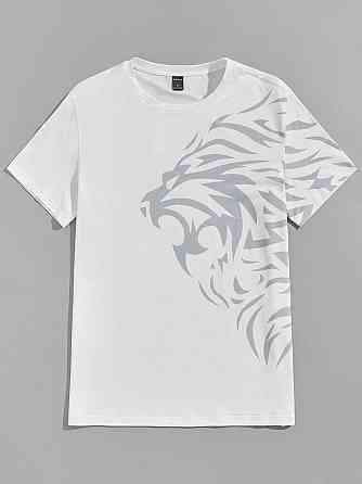 Футболка чоловіча с принтом  46 Біла 2664091107 Дніпро