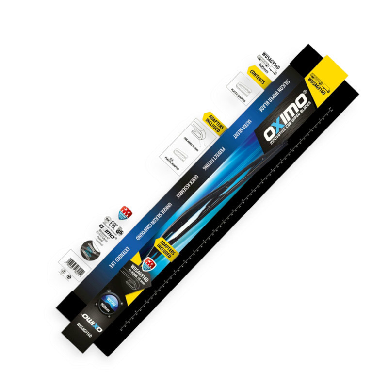 Щітка oximo каркасна 550мм для вантажівок, автобусів під гвинт 16,5мм, гак 9,12мм двірника Мукачево - фото 3