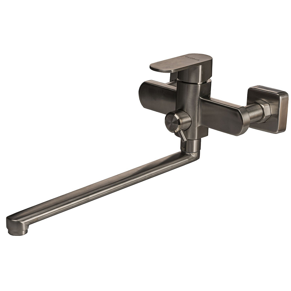 Змішувач для ванни Globus Lux Sorento SQ-208HR-Лійка SUS304. Квадро,L- 350мм, Нержавійка, Комплект Тернопіль - фото 1