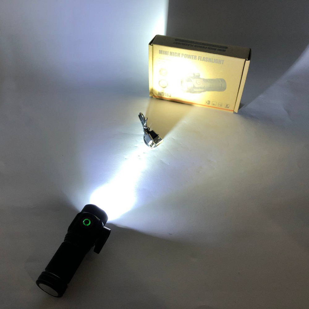 Мощный ручной фонарь повербанк W5183-4XHP360, Армейские тактические фонари, Пылезащищенный фонарь PS-53 Львов - изображение 4