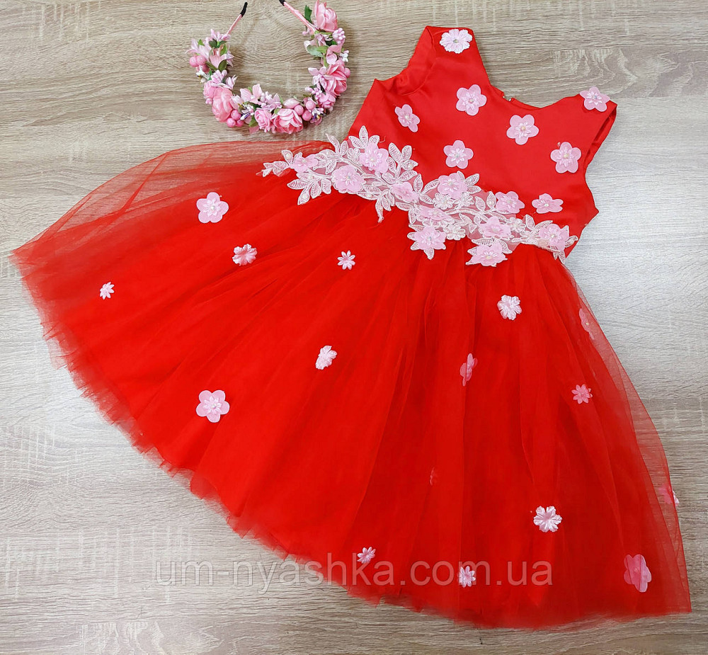 Пишне ошатне плаття з квітами Кривий Ріг - фото 1