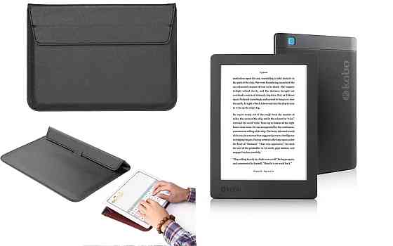 Чохол-конверт VitoCase для Kobo Aura Edition 2, з функцією підставки для книги Чорний Київ
