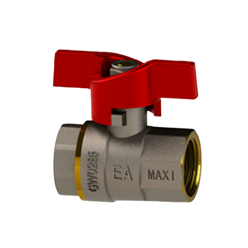 Кран шаровий для води d25мм 1" метелик/гайка/гайка EA Maxi EuroAqua Житомир