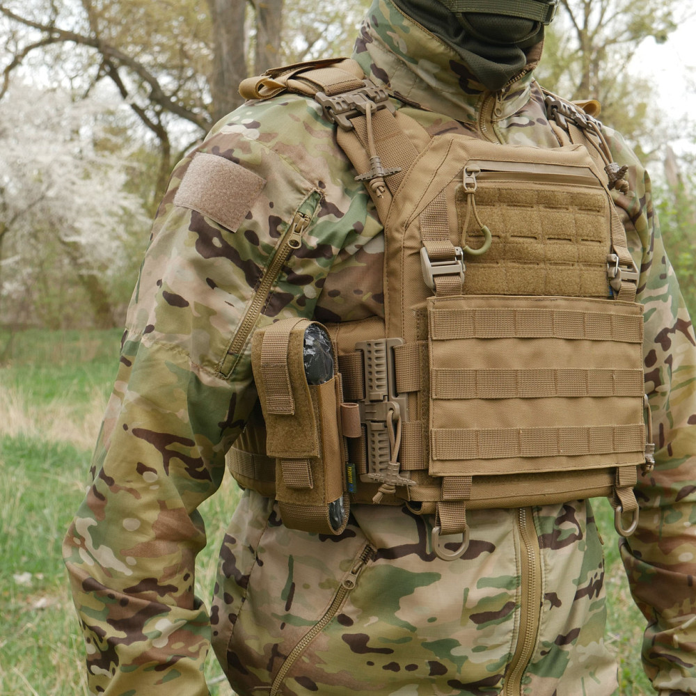 Подсумок под турникет открытого типа с креплениями для тактических ножниц и маркера койот Киев - изображение 8