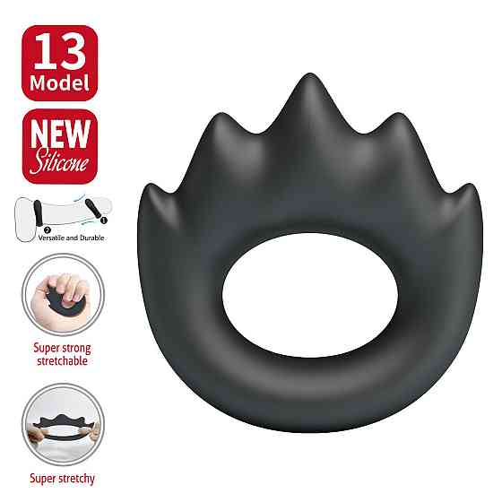 Эрекционное кольцо Crazy Bull №13 - Habert super soft silicone, BI-210357 Sex Aura Киев