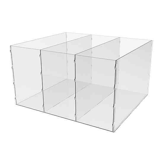 Коробка акриловая EKOSTAR 450х390х250 3 ячейки Киев