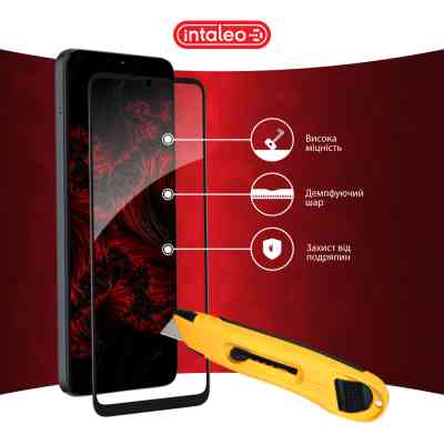 Стекло защитное Intaleo Full Glue ZTE Blade A55 Black (1283126598746) Винница