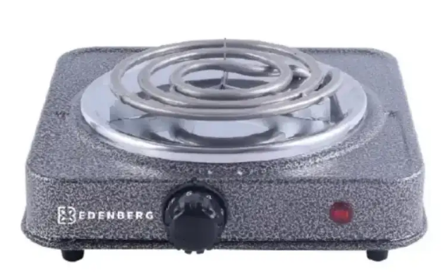 Електрична плитка EDENBERG EB-62151 з 1 спіральною конфоркою 1000Вт — компактна та потужна модель для кухні Одеса - фото 2