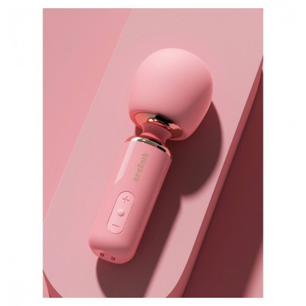 Вибратор-микрофон Qingnan 5 Powerful Mini Wand Massager, розовый Sex Aura Киев - изображение 3