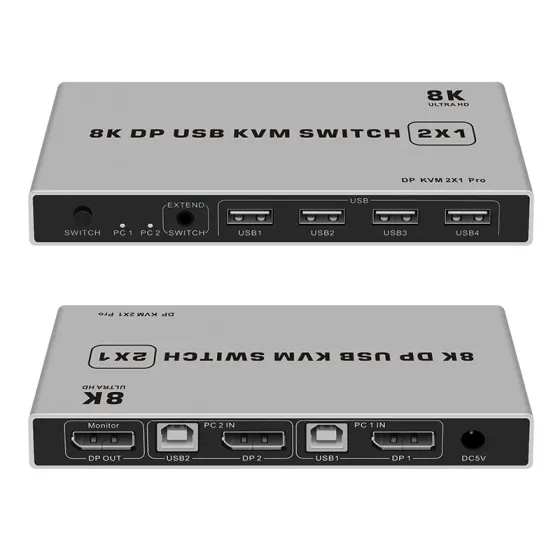 Перемикач KVM 8K DP USB Луцк