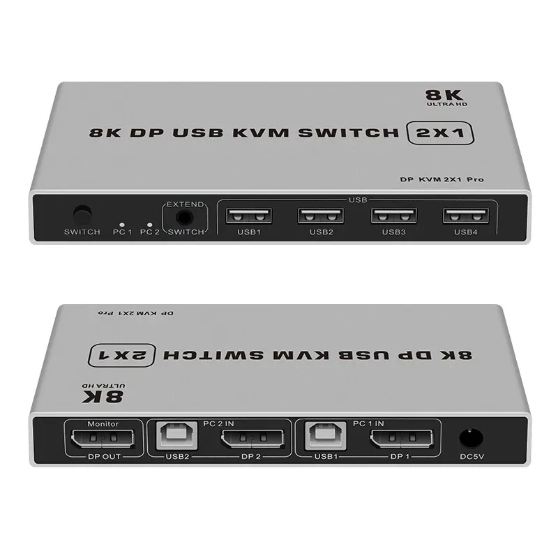 Перемикач KVM 8K DP USB Луцк - изображение 1