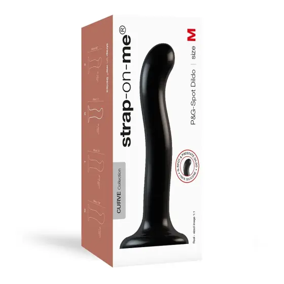 Насадка для страпона Strap-On-Me P&G-Spot Dildo, силикон, размер M Львів