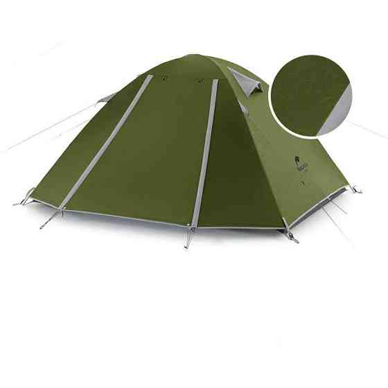Намет тримісний Naturehike P-Series NH18Z033-P 210T/65D, темно-зелений Київ