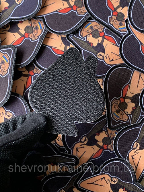 Печатный шеврон Пиковая дама (Форма контурная. На липучке) Размер 8x7см Киев - изображение 7