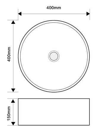 Раковина накладна MIXXUS PREMIUM TOPPER-0103 400х400х150mm (MP6529) ( 12708 ) ( 23601 ) Харків