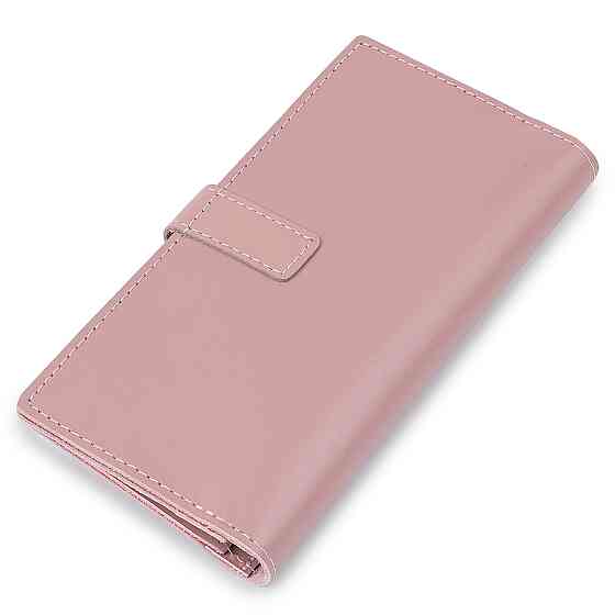 Кожаное женское матовое портмоне GRANDE PELLE 11545 Розовый Киев