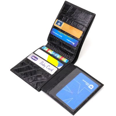 Портмоне Canpellini З натуральної шкіри Чорне (21867) Вінниця - фото 6