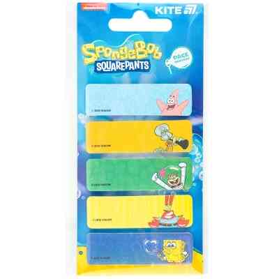 Стікер-закладка Kite паперова з малюнком Sponge Bob, 100 шт, 5х15х50 мм, прямокутна (SB25-480) Вінниця
