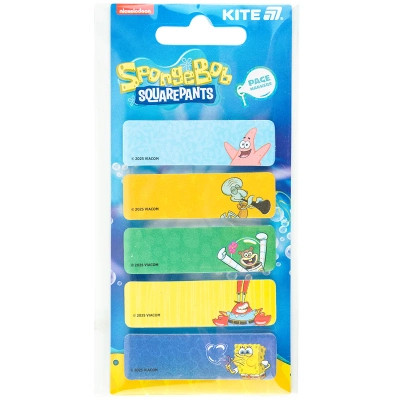 Стікер-закладка Kite паперова з малюнком Sponge Bob, 100 шт, 5х15х50 мм, прямокутна (SB25-480) Вінниця - фото 2