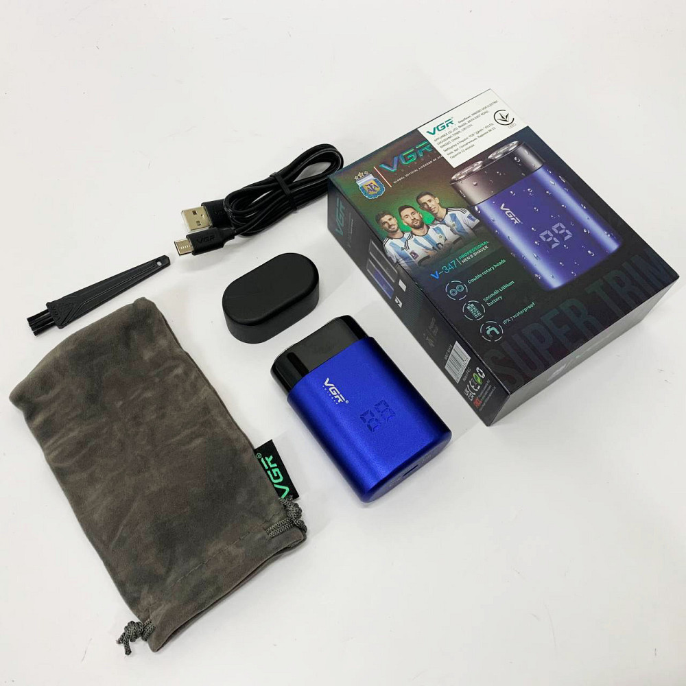 Потужна електрична бритва для бороди VGR V-347, Електрична бритва для стрижки з вологозахистом JX-92 Івано-Франківськ - фото 5