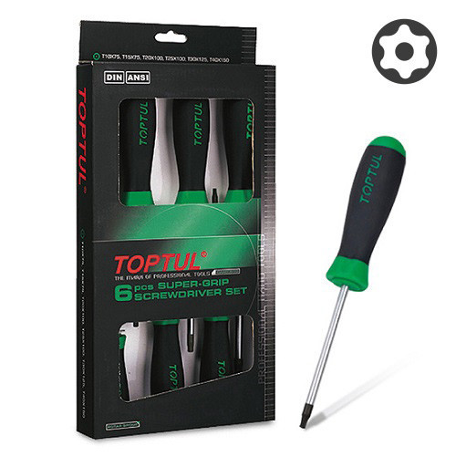 Набір викруток TORX з отвором T10-T40 6ед. TOPTUL GAAE0610 Чернігів - фото 1