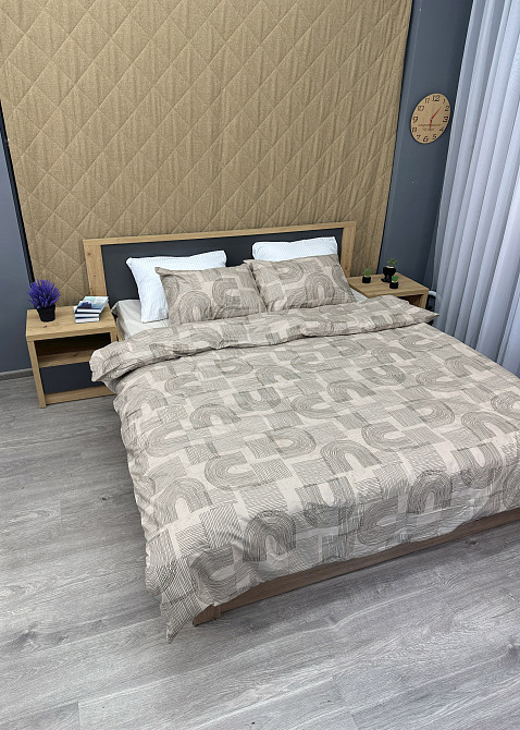 Комплект постельного белья Поплин, Decorator Cotton Lux Collection Branch Евро 220х200 Бежевый (88-132) Киев - изображение 5