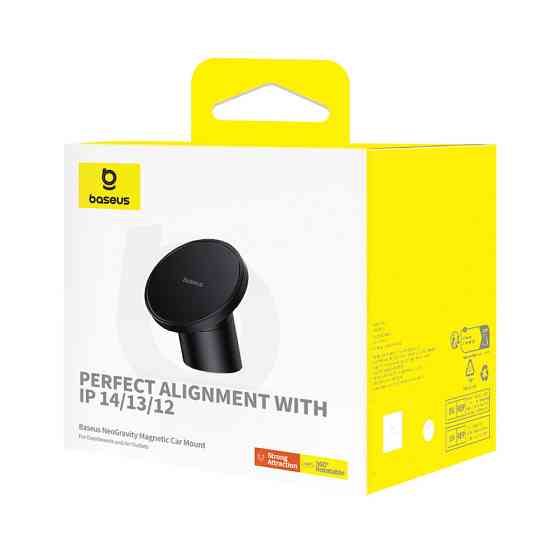 Автотримач для телефона Baseus NeoGravity Magnetic Car Mount (For Dashboards and Air Outlets) Cluster Black Одеса