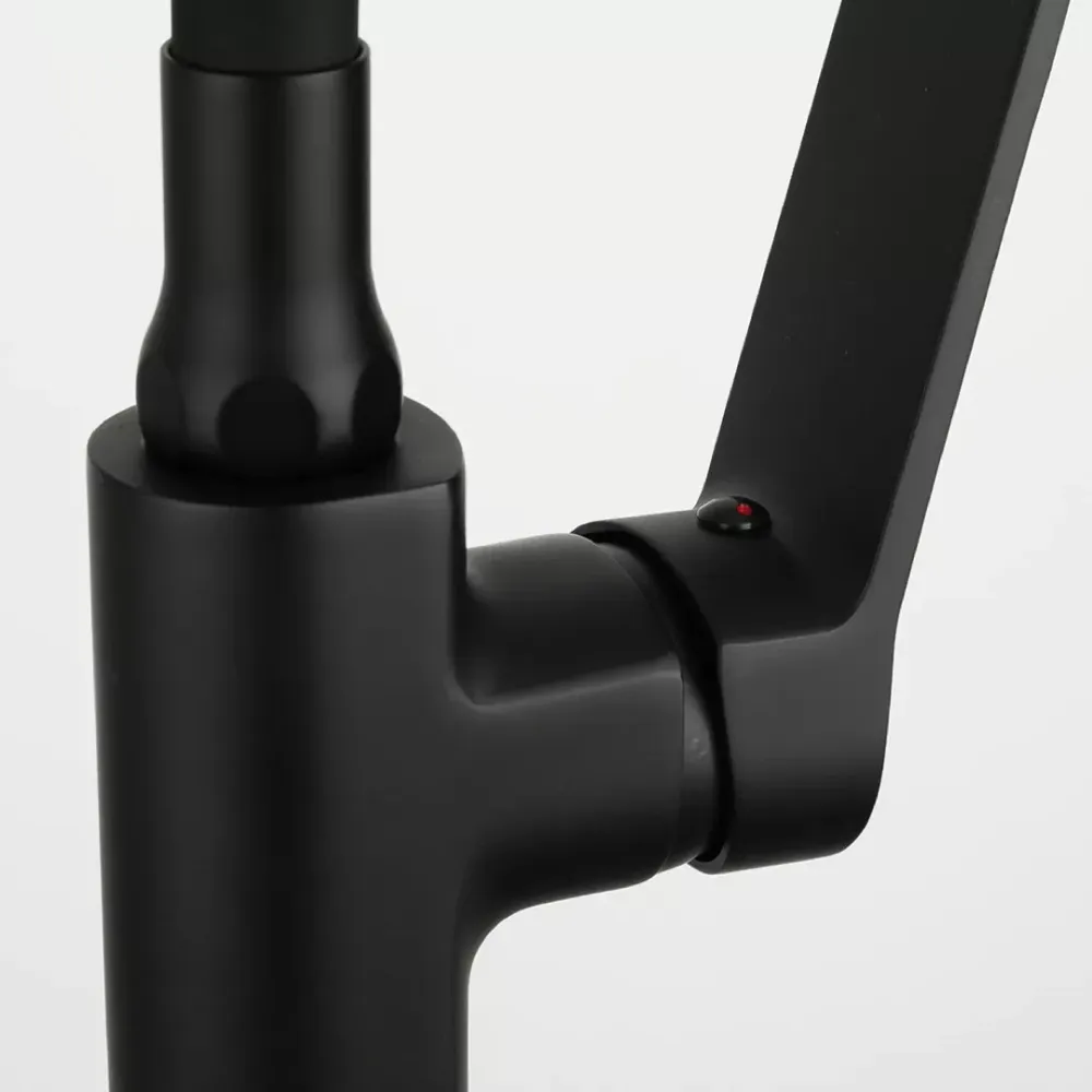 Смеситель для кухни Frap F4462 с гибким изливом, черный Киев - изображение 4