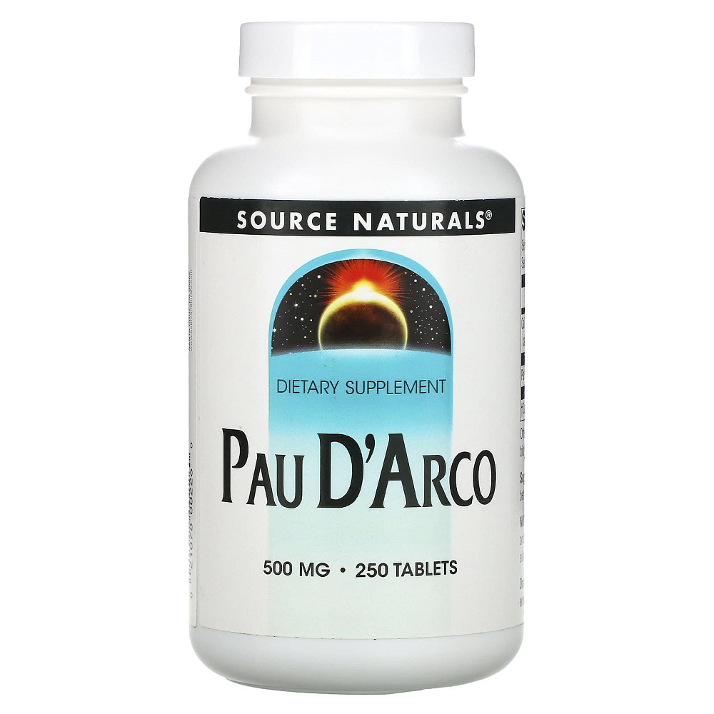 По д'арко, Pau D'Arco, Source Naturals, 250 мг, 250 таблеток Луцьк - фото 1