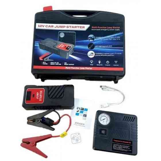 Пусковое устройство Jump Starter с компрессором 9596 для авто, зарядки аккумулятора, ноутбука, телеф Киев