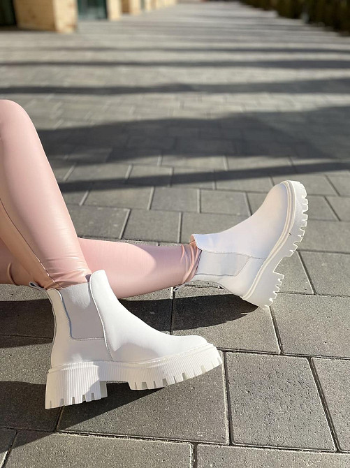 Черевики жіночі GREMMY білі натуральна шкіра зима 35р.-22.5см. 40р.-25.5см. (604/1) Коломыя - изображение 10