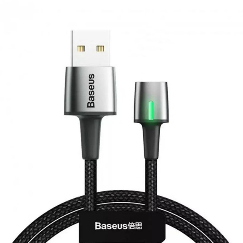 Магнітний кабель Baseus для заряджання та передавання даних без наконечника (Чорний, 1м) Николаев - изображение 2