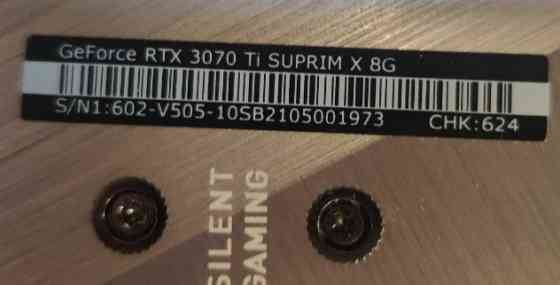 Відеокарта: ТОП! MSI GeForce RTX 3070Ti SUPRIM X 8G. ( GDDR6X ,256 Gb.) Київ