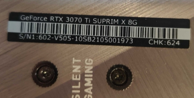 Відеокарта: ТОП! MSI GeForce RTX 3070Ti SUPRIM X 8G. ( GDDR6X ,256 Gb.) Київ - фото 1