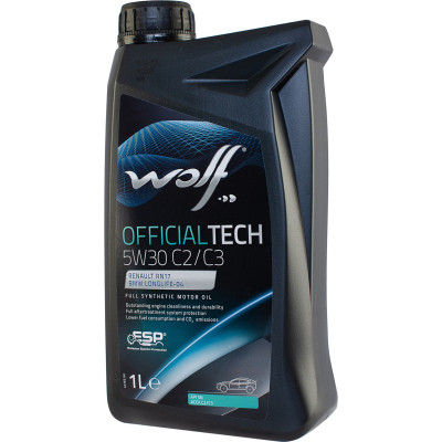 Моторна олива Wolf OFFICIALTECH 5W30 C2/C3 1л (8332371) Вінниця - фото 1