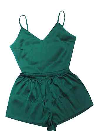 Пижама женская атласная Зеленый S Харьков