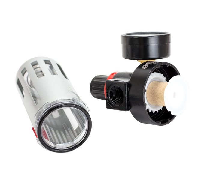 Фільтр-осушувач з редуктором та манометром 1200л/хв 1/2