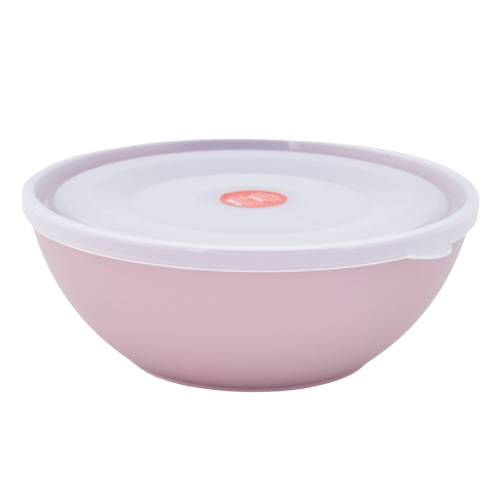 Миска з кришкою 2л пластик фрезія/прозорий Алеана Житомир