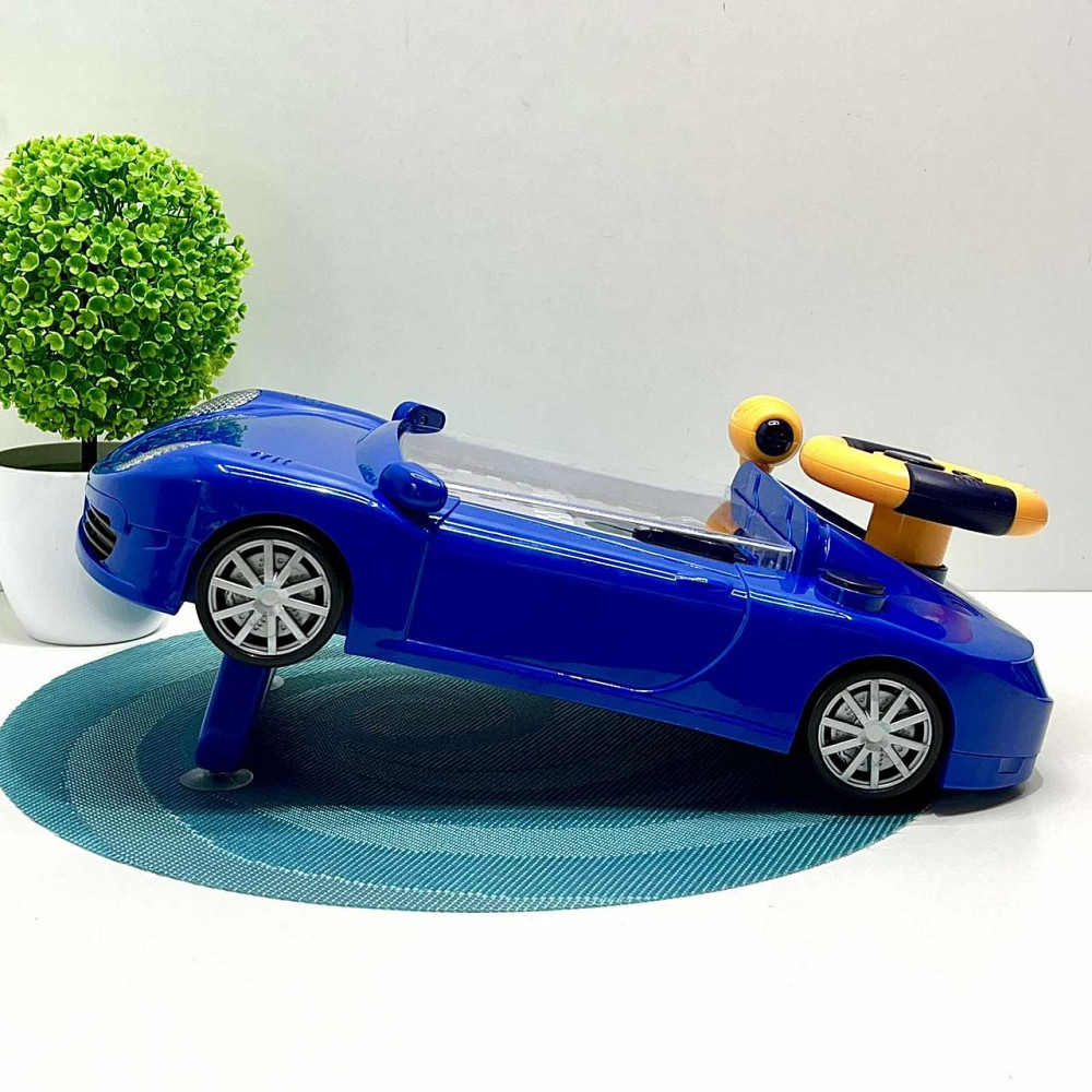 Автотренажер іграшка підсвічування мелодії регулювання гучності рухома стрічка USB-кабель Синій (HW 130) Чернігів - фото 9