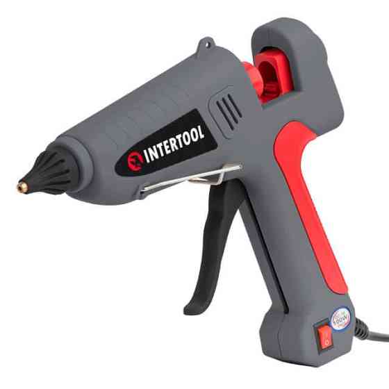 Пистолет клеевой 100(300) Вт, 215-230°C, под стержни 10,8-11,5 мм, 13-30 г/мин INTERTOOL RT-1106 Киев