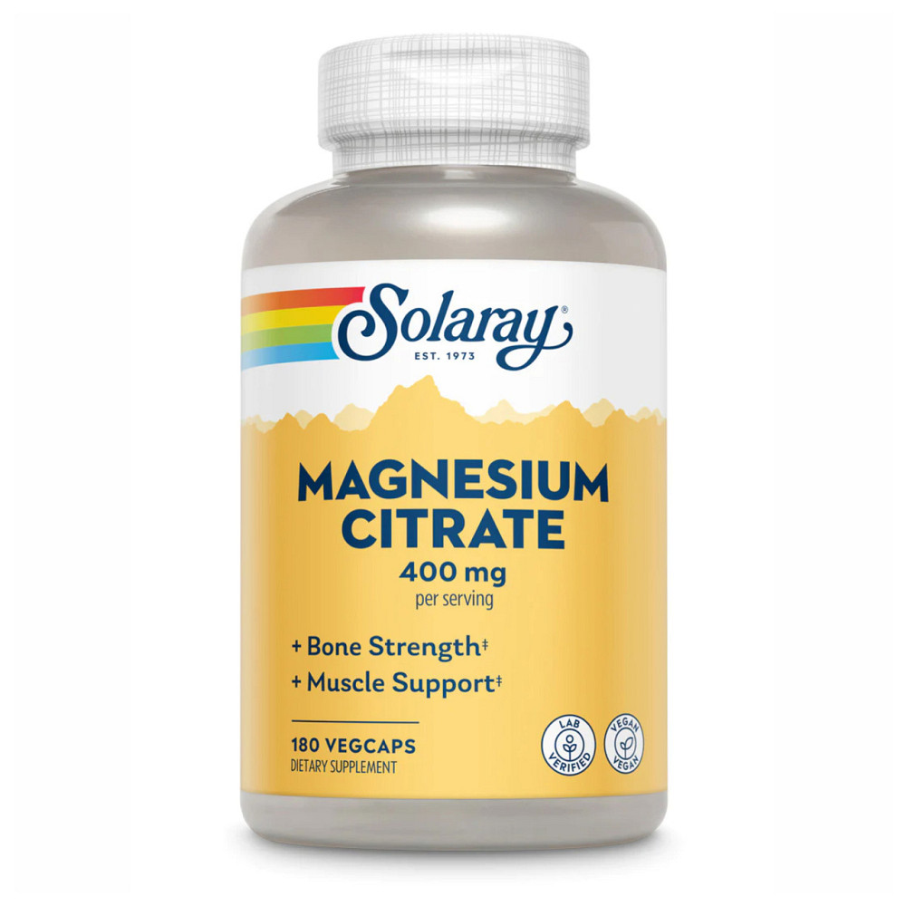 Магний цитрат Solaray Magnesium Citrate 400mg 180 vcaps Киев - изображение 1