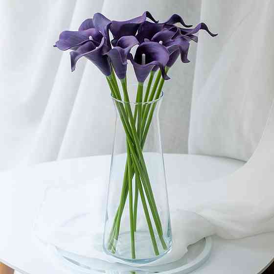 Калла на ніжці штучна У-21 см Упаковка 10 шт. Колір: фіолетовий LF-68 Львів